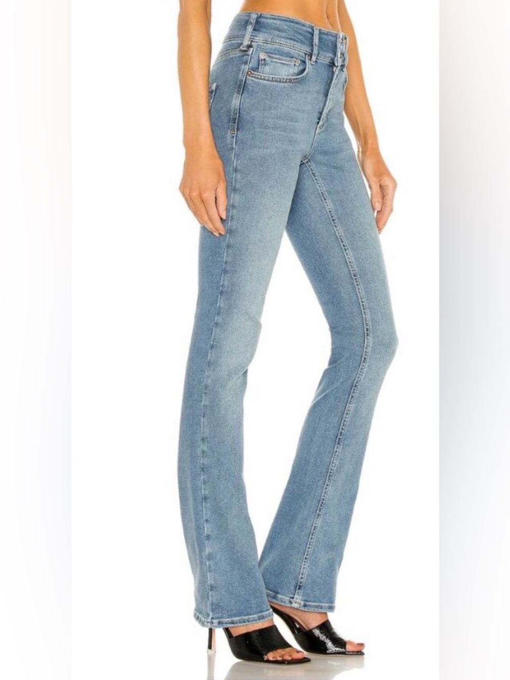 EUC We The Free Shayla Mid Rise Skinny Flare Stretch Bootcut Jeans - Picture 6 of 16